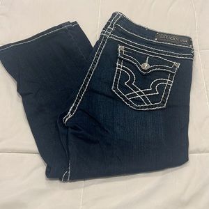 LA idol crop jeans sz 17